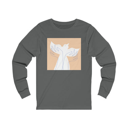 Wings of Harmony Long Sleeve Tee - A Symbol of Peace and Hope