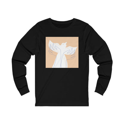 Wings of Harmony Long Sleeve Tee - A Symbol of Peace and Hope