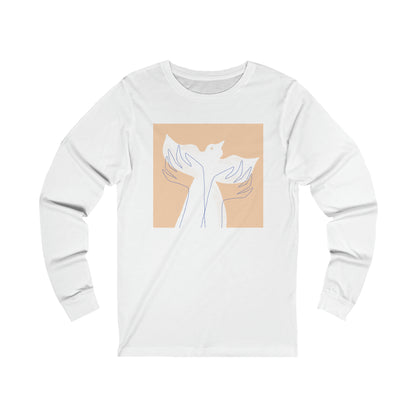 Wings of Harmony Long Sleeve Tee - A Symbol of Peace and Hope