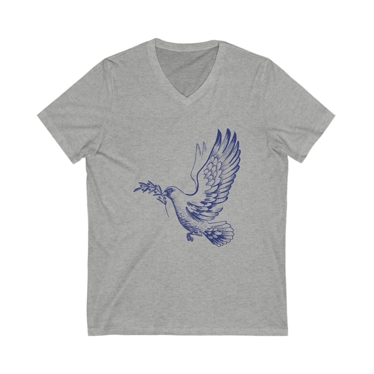 Dove With Olive Branch V-Neck Tee