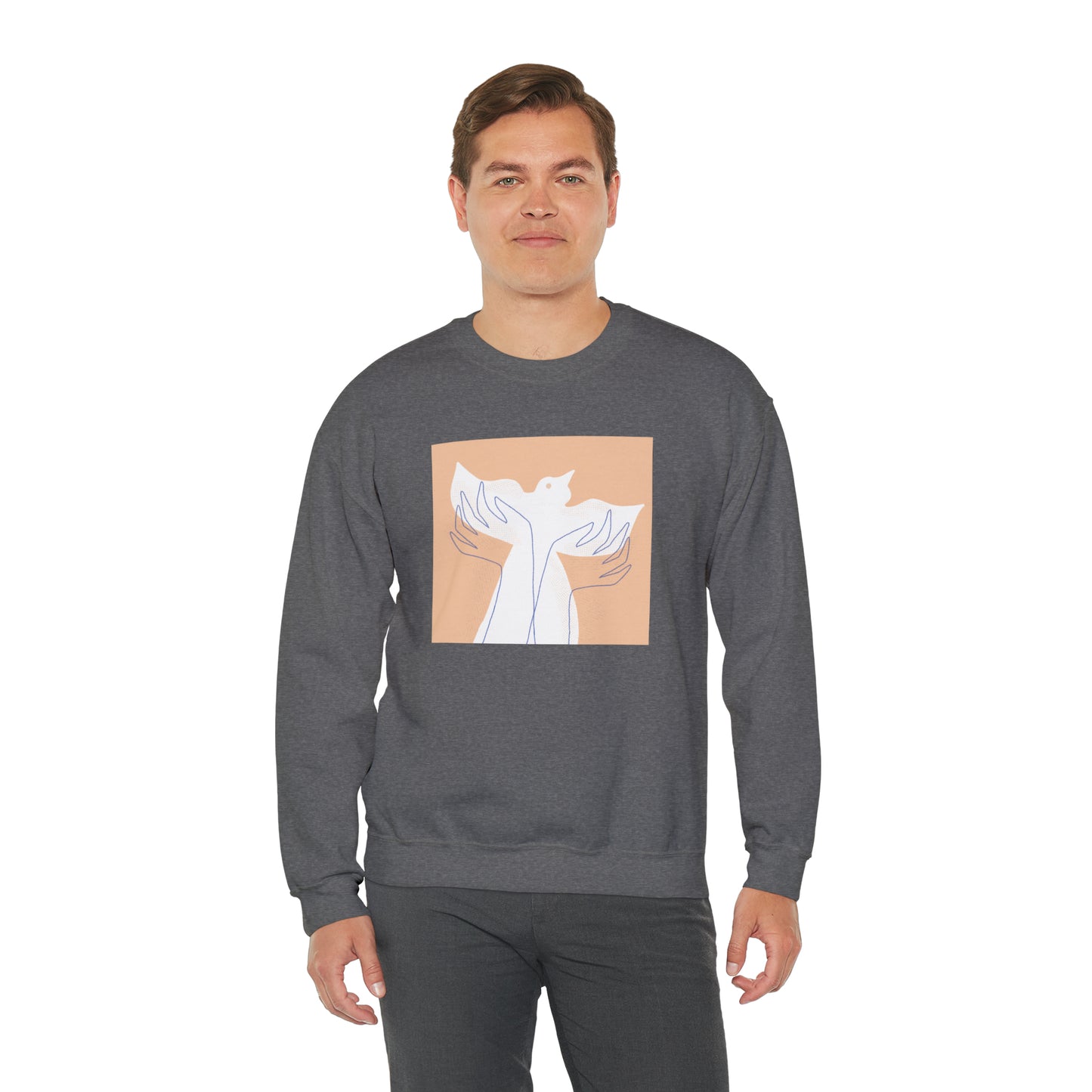 Wings of Harmony Sweatshirt - A Symbol of Peace and Hope