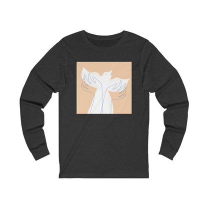 Wings of Harmony Long Sleeve Tee - A Symbol of Peace and Hope