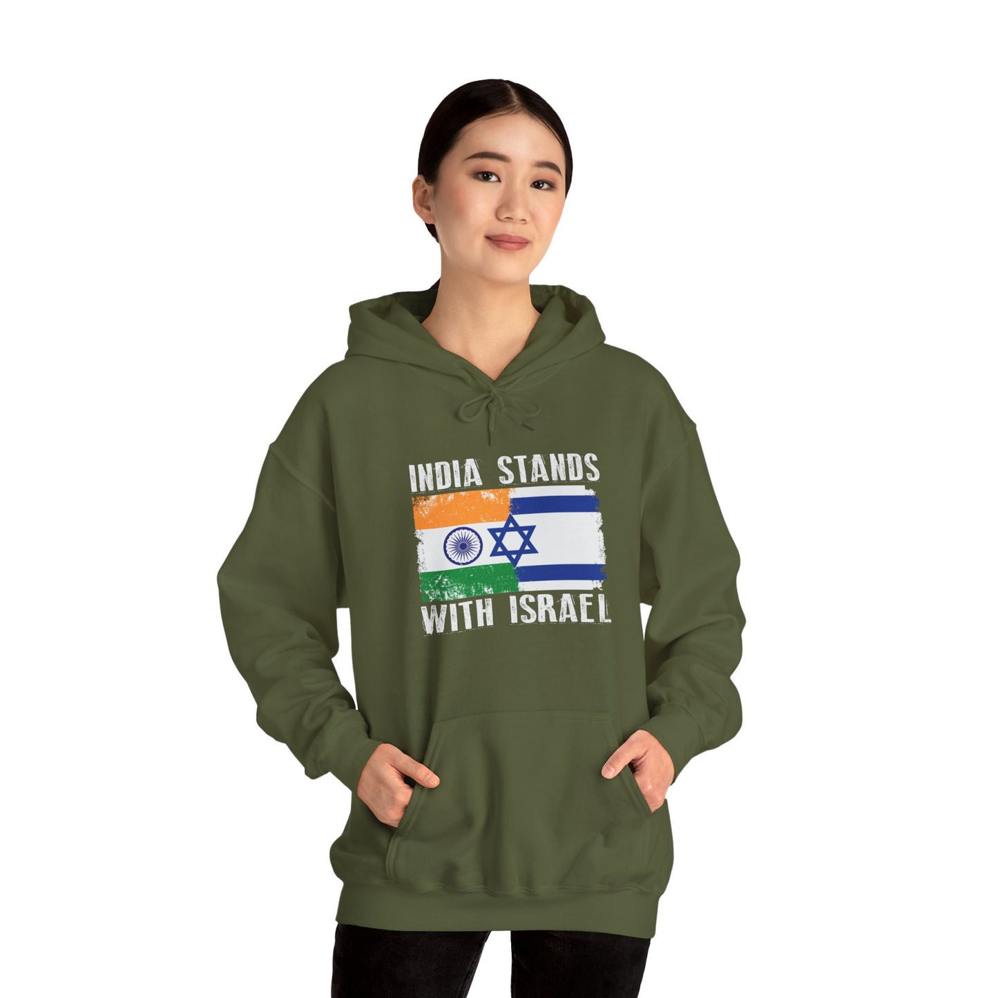 India Stands With Israel Hoodie Sweatshirt