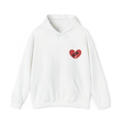 Broken Heart Band-Aid Hoodie Sweatshirt