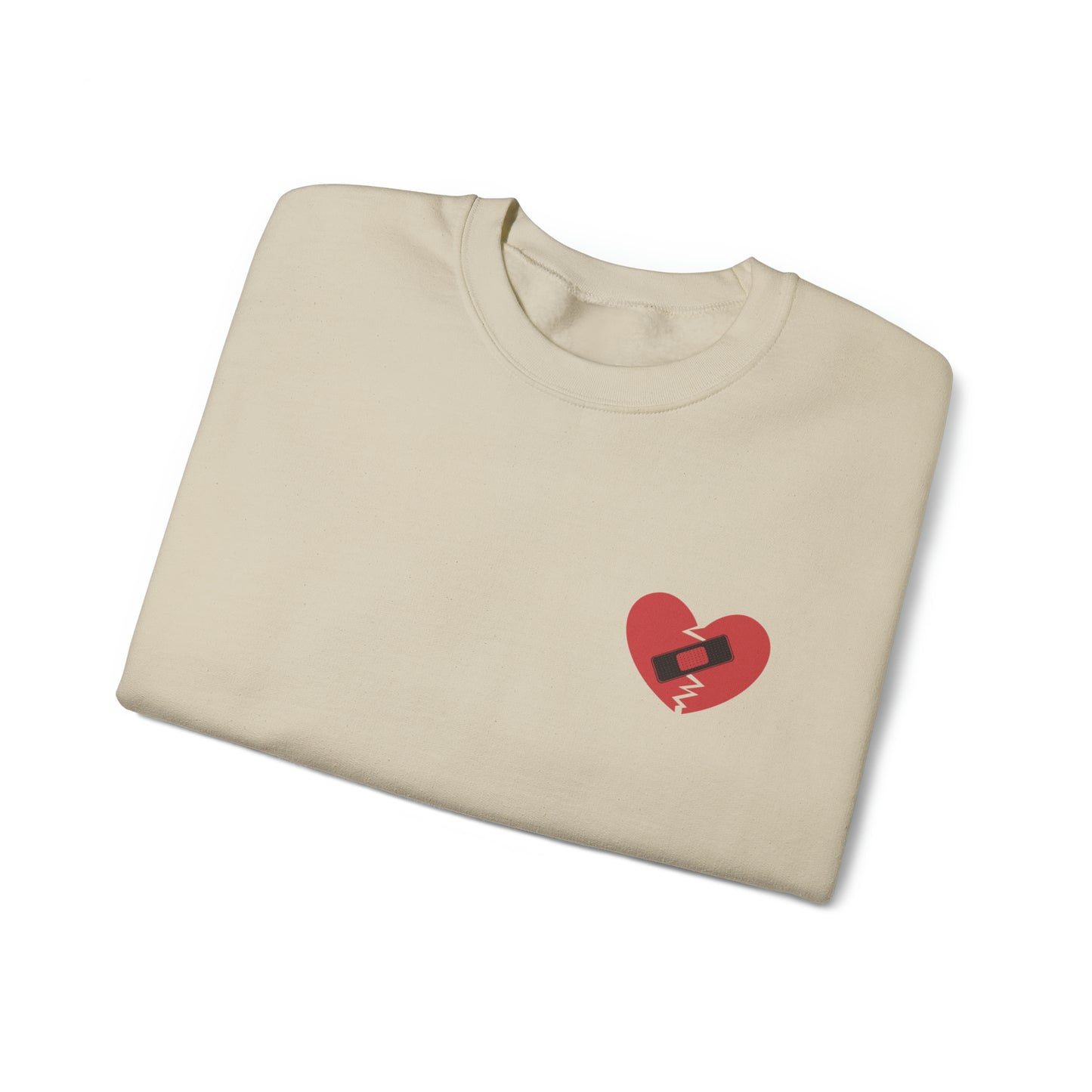 Broken Heart Band-Aid Sweatshirt