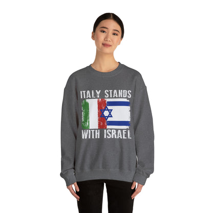 Italy Stands With Israel Crewneck Sweatshirt