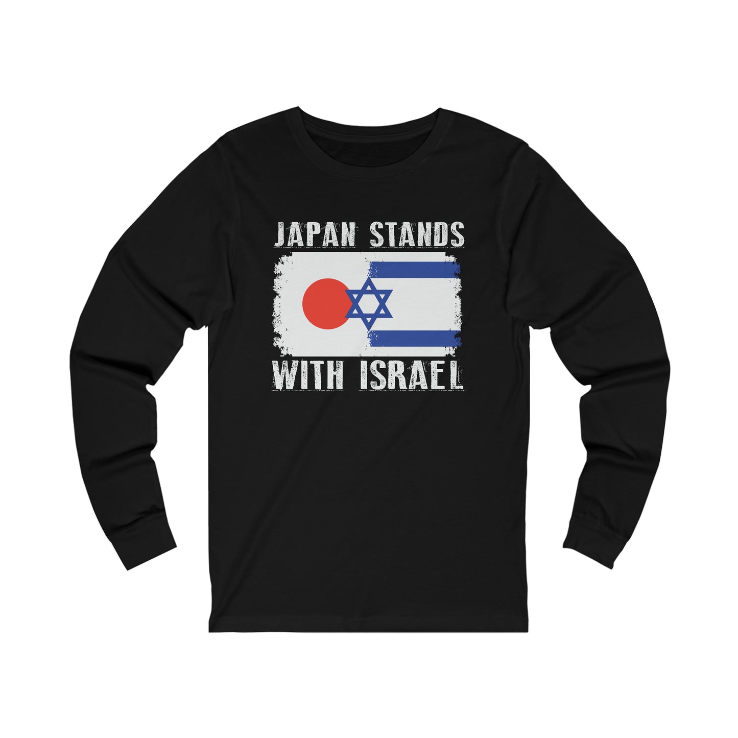 Japan Stands With Israel Long Sleeve Tee