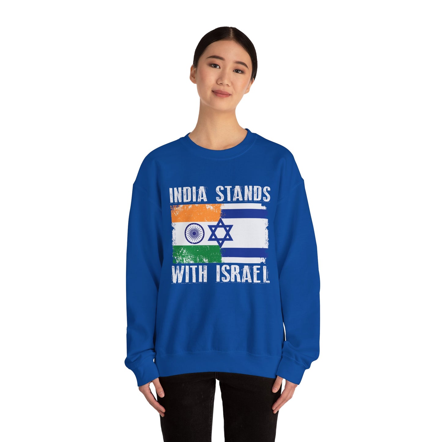 India Stands With Israel Crewneck Sweatshirt