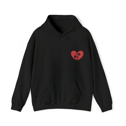 Broken Heart Band-Aid Hoodie Sweatshirt