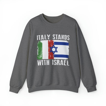 Italy Stands With Israel Crewneck Sweatshirt