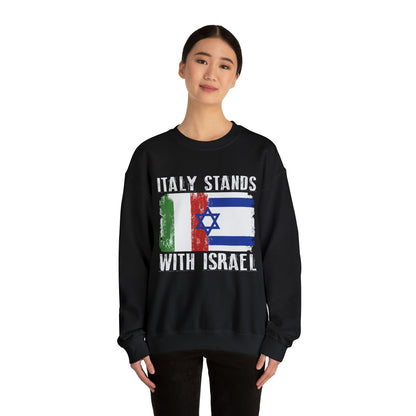 Italy Stands With Israel Crewneck Sweatshirt