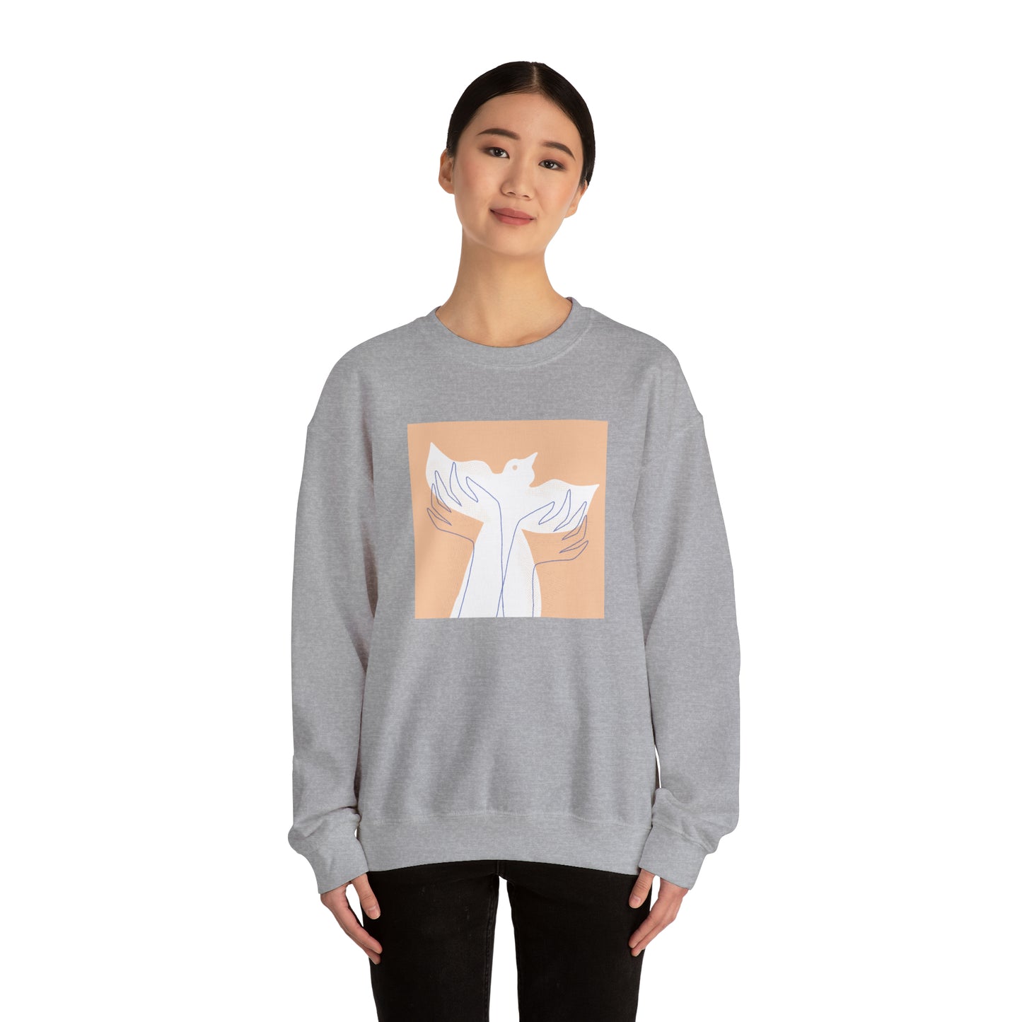 Wings of Harmony Sweatshirt - A Symbol of Peace and Hope